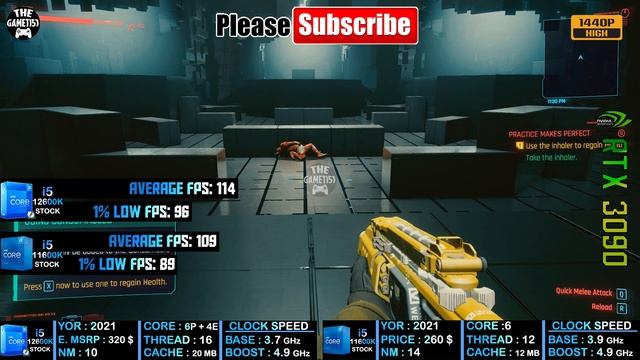 Core I5 12600K Vs Core I5 11600K | RTX 3090 - TEST IN 10 GAMES