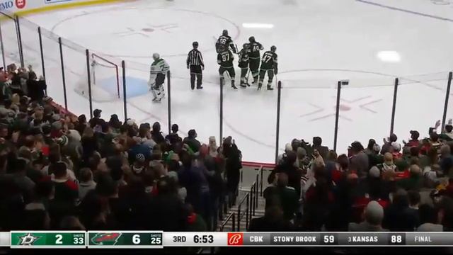 Kirill Kaprizov makes three assists in 5 minutes vs Stars (18 nov 2021) смотреть онлайн