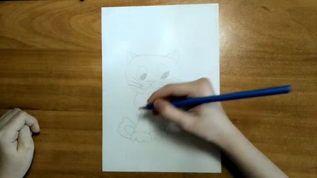 Рисуем забавного котёнка смотреть онлайн