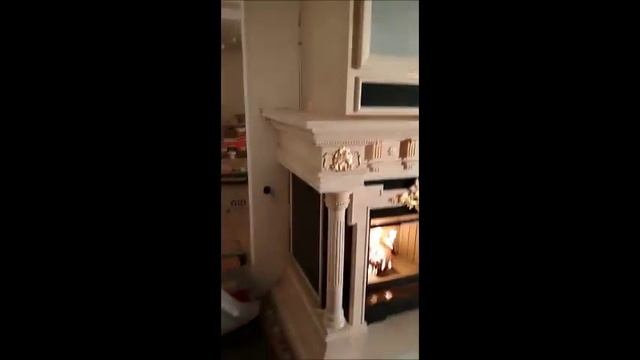 Элегантный камин с резным декором смотреть онлайн