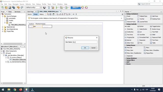 Cómo crear JMenu Bar, JMenu, JMenu Item y Eventos desde Apache NetBeans смотреть онлайн