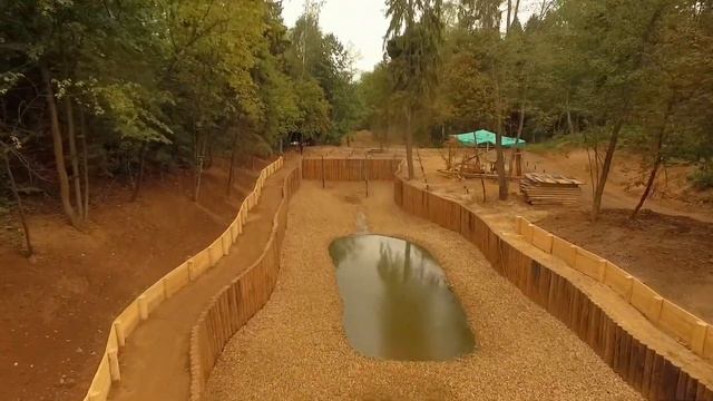 Благоустройство участка. Укрепление берега лиственницей. смотреть онлайн