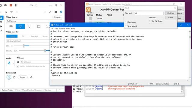 xampp server error apache shutdown unexpectedly ||xampp apache not starting windows 10 port 80 смотреть онлайн