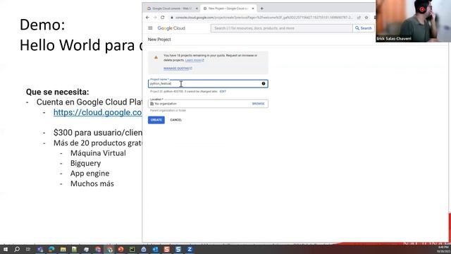 Festival de python S2 -30 de oct: Desarrollo de aps en Nube con Python смотреть онлайн