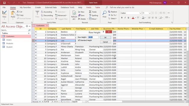 How to Change Row Height in Datasheet View in MS Access - Office 365 смотреть онлайн