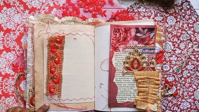 Red gold boho junk journal | boho needs | boho junk journal flipthrough смотреть онлайн