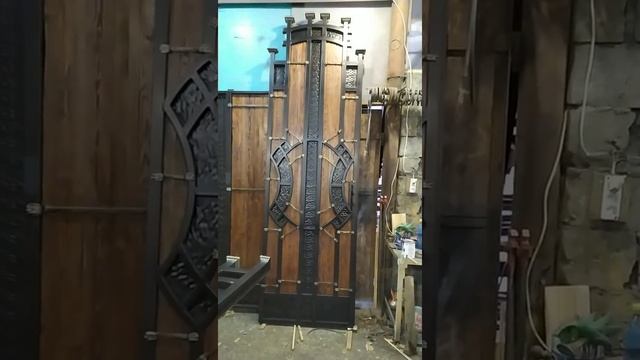 ВОРОТА , МЕТАЛЛ С ДЕРЕВОМ смотреть онлайн