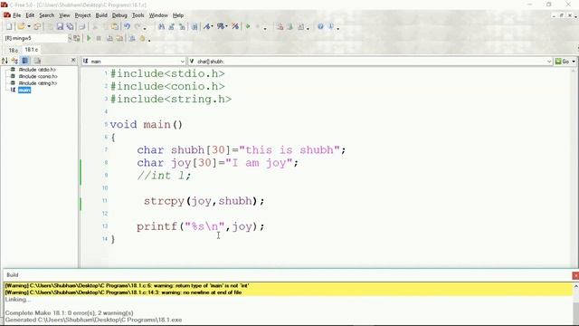 String standard functions in C programming (18) смотреть онлайн