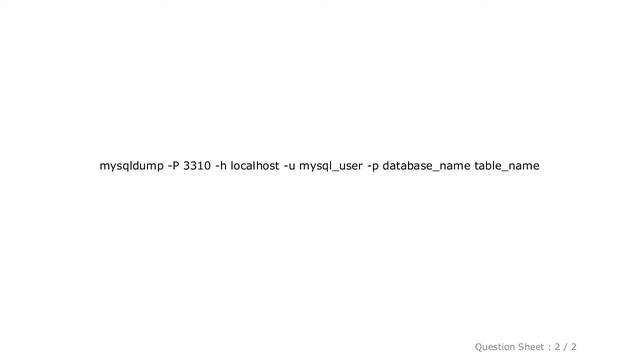 MySQL : how to mysqldump remote db from local machine смотреть онлайн