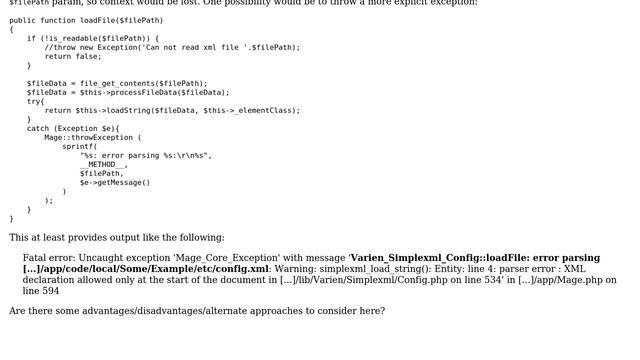 Magento: Improving error messages for XML compilation errors смотреть онлайн