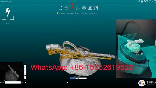 Miniature Warhammer 40K parts scan with Desktop auto 3d scanner JS300 смотреть онлайн