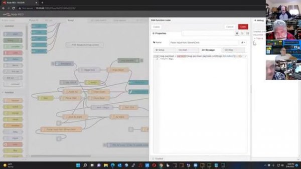 Integrating Stream Deck to Node Red via websocket commands
