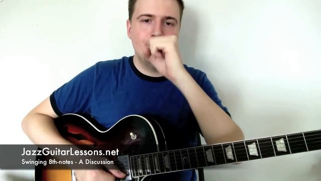 Jazz Guitar: Swing 8th-Notes (a discussion) - Jazz Guitar Lesson on Rhythms, Metronome, Groove смотреть онлайн