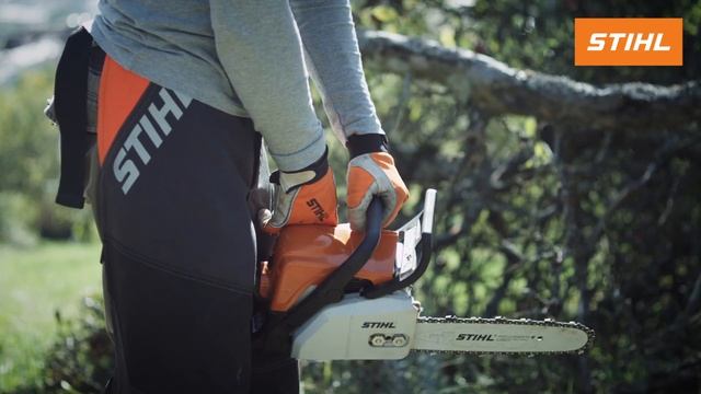 Видеоинструкция: запуск, эксплуатация и хранение бензопилы STIHL MS 180 смотреть онлайн