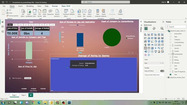 Google play store app visualization by using Powerbi tool. смотреть онлайн
