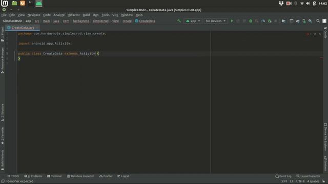 How to Make CRUD App in Android Studio (Java) Using SQLite Part 2 - Create Data смотреть онлайн