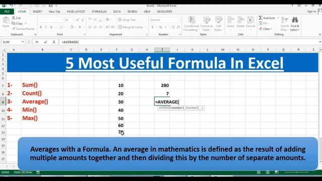 5- Most Useful Formula In Excel смотреть онлайн