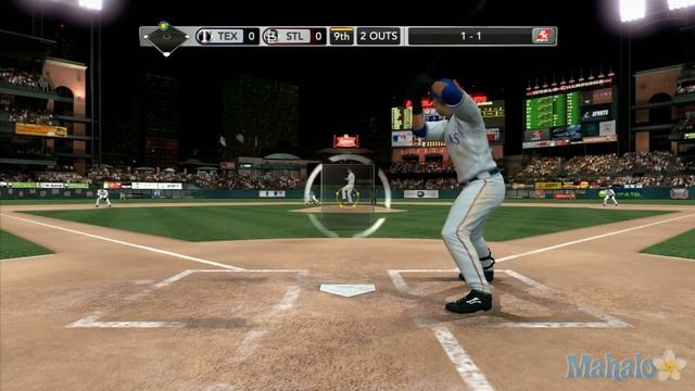 MLB 2K11 Walkthrough - Exhibition - Texas Rangers at St. Louis Cardinals - 9th Inning смотреть онлайн