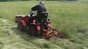 Косилка малогабаритная КТМ МТЗ 132 и трава