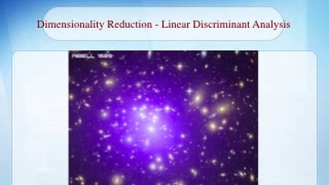 Dimensionality Reduction - Linear Discriminant Analysis смотреть онлайн