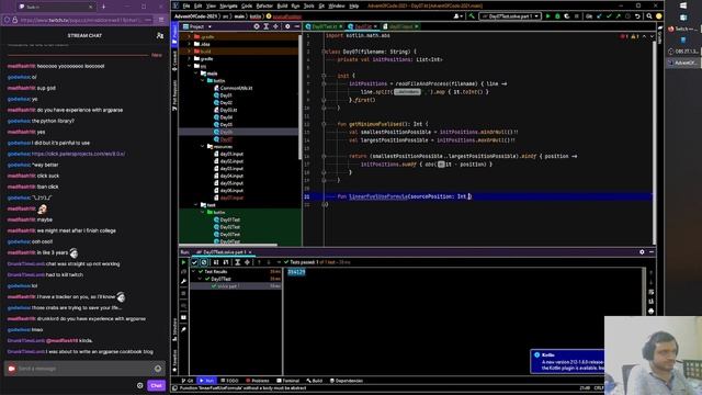 [Kotlin] I am honestly SO TERRIBLE at sticking to stream timelines (AoC 2021 Day 7) смотреть онлайн