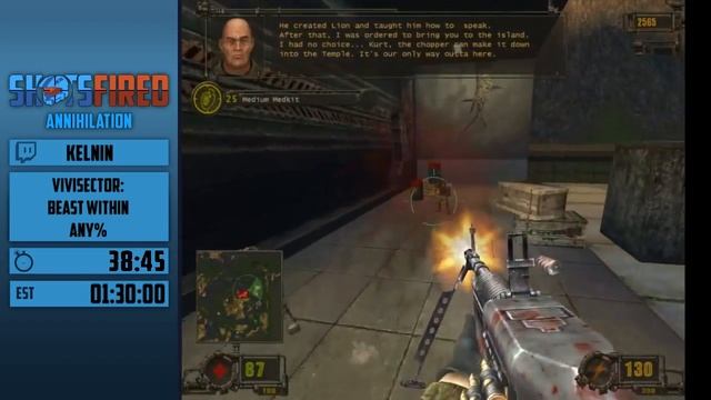 Vivisector: Beast Within (Any%) in 1:15:15 by Kelnin - Shots Fired: Annihilation смотреть онлайн