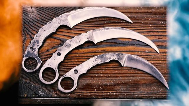 Керамбит из дамасской стали! смотреть онлайн