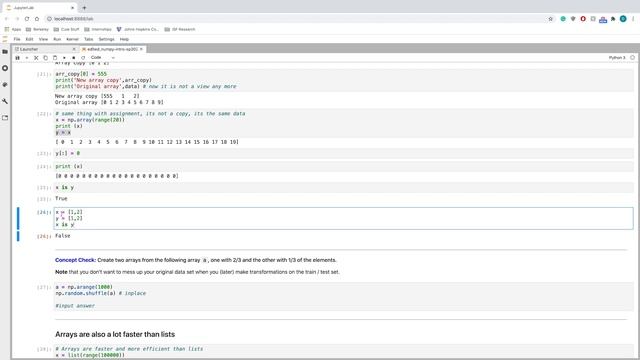 110: NumPY Walkthrough смотреть онлайн