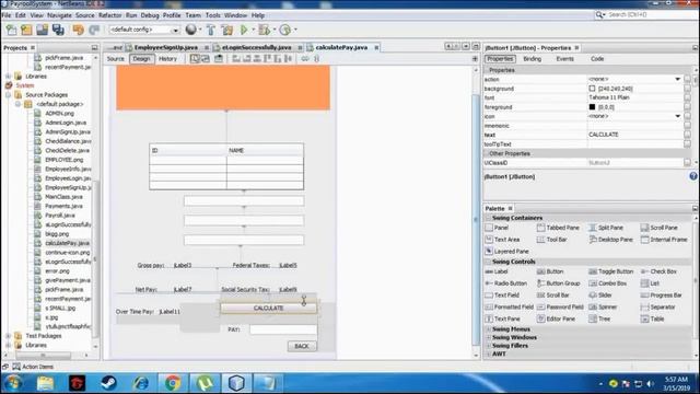 How to create simple "PAYROLL SYSTEM" using netbeans смотреть онлайн