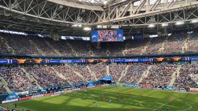 Gazprom Arena - largest Colosseo LED ribbon: Goal graphics смотреть онлайн