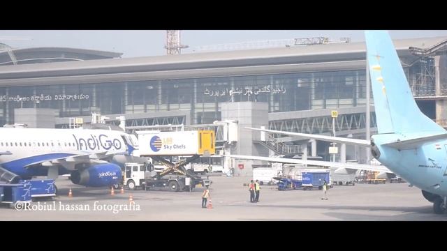 Landing At Hyderabad Airport | Rajiv Gandhi International Airport