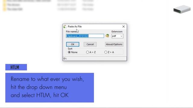 Paste as file - Paste any Clipboard content into a file (PDF, HTML, Images, Text, PHP, etc.). смотреть онлайн