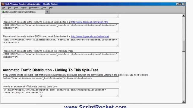 PHP Script for Split Testing Sales-Letters, Compatible with ClickBank, by ScriptRocket.com смотреть онлайн