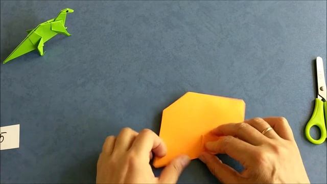 Динозавр оригами из бумаги | Paper dinosaur origami смотреть онлайн