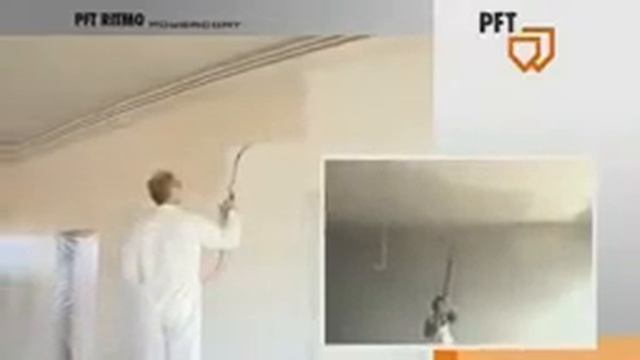 PFT Ritmo Powercoat   Spraying Skim Coat  Proyección De Masilla