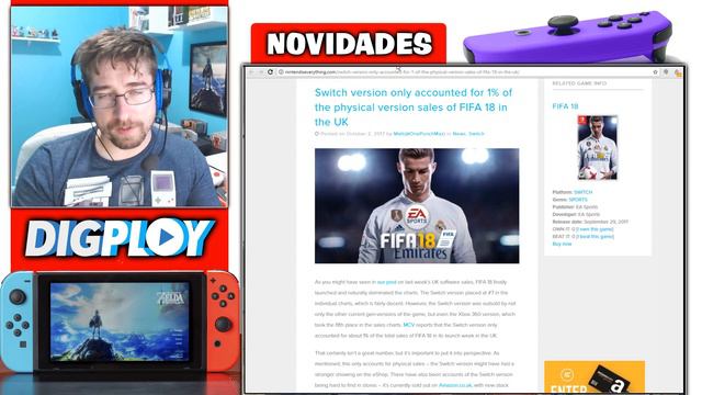 Nintendo Switch: FIFA 18 sem online com amigos e venda fraca no Reino Unido смотреть онлайн