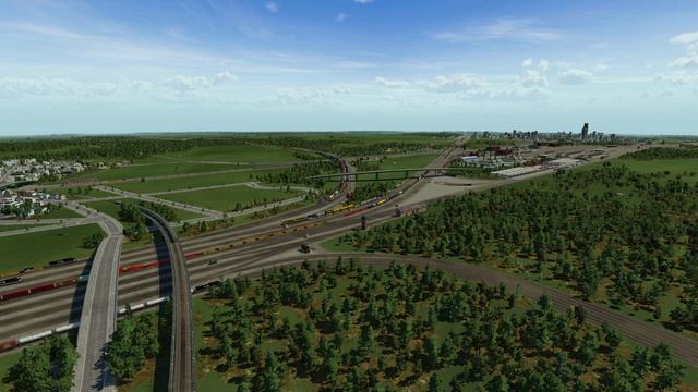 Transport Fever Hub City - Aerial View North Freight Station Entrance смотреть онлайн