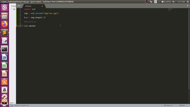 How to crop the image from all the 4 sides using Opencv смотреть онлайн