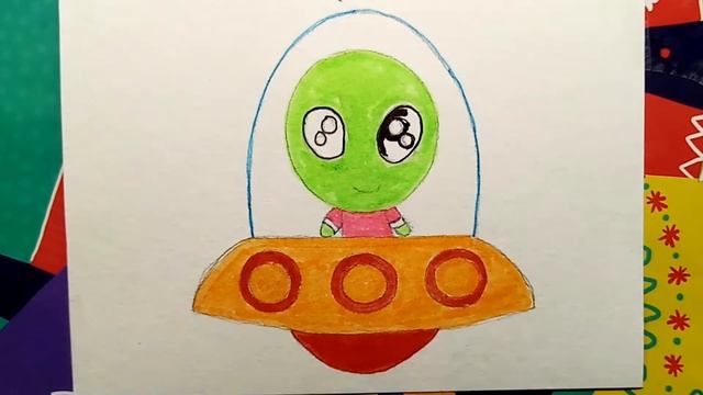 How to draw an alien / Как нарисовать инопланетянина смотреть онлайн