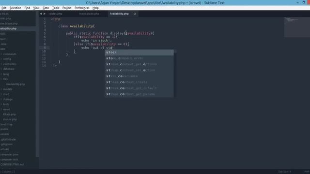 laravel 4 custom helper class Availability display for product смотреть онлайн