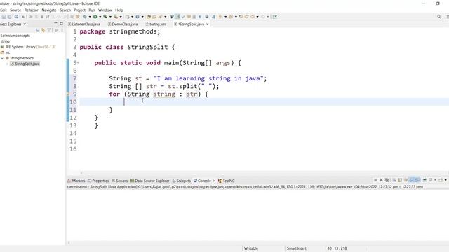 split() method string class Java | java methods | split method | java tutorial | java split method смотреть онлайн