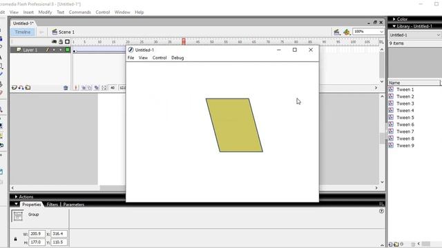 Macromedia Flash 8. Автоматическая анимация движения (Motion Tween) смотреть онлайн