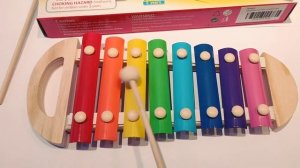 Merry Christmas - xylophone // игра на ксилофоне 8 нот ксилофон детский разноцветный, металлофон