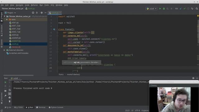 Curso Tkinter - Aula 8 - Criando um banco de dados Sqlite para nosso aplicativo - Tutorial смотреть онлайн