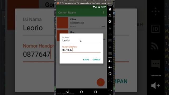 Example CRUD Realm Database in RecyclerView Android смотреть онлайн