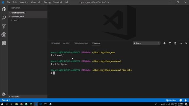 Setting up Python Virtualenv in VS Code (Windows) - [outdated] смотреть онлайн