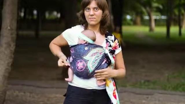 Слинг с кольцами с перекрутом на спине смотреть онлайн