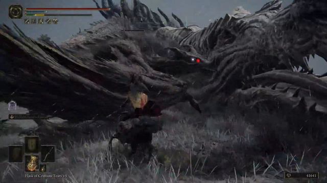 Killing the Giant Dragon in Caelid - Elder Dragon Greyoll смотреть онлайн