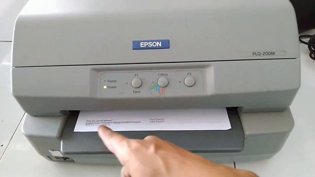Cara Test Print Manual (Self Test) Printer Epson PLQ 20 смотреть онлайн