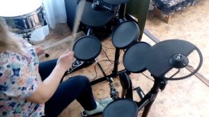 Результат на барабанах ученика с нуля за 1 месяц